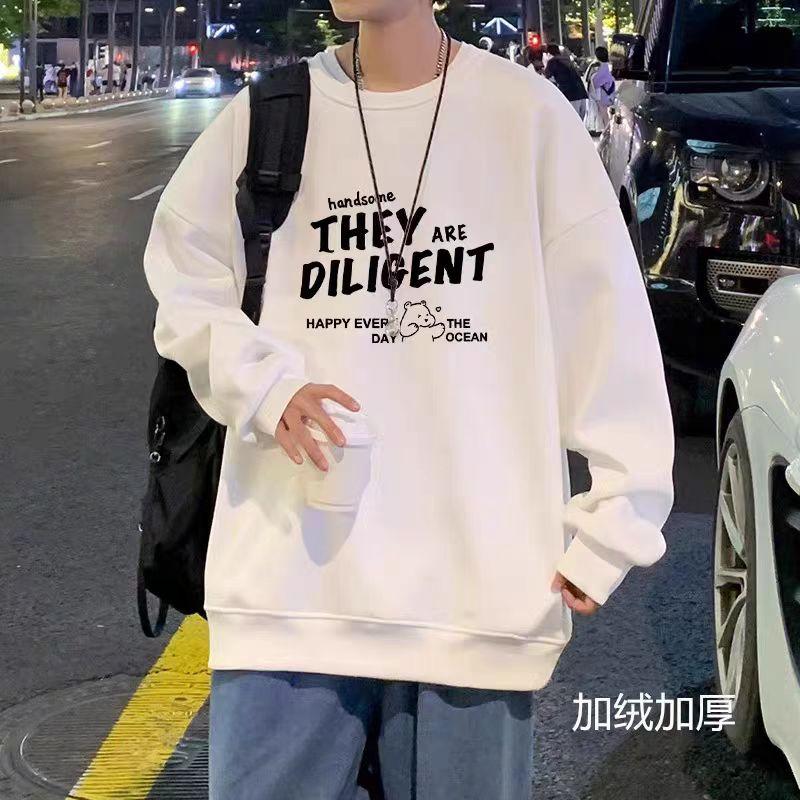 字母圆领卫衣宽松男款T恤宽松款