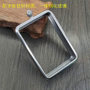 防水461道家牌八卦盒子木雕原石水晶平安无事牌空壳641令牌项吊坠