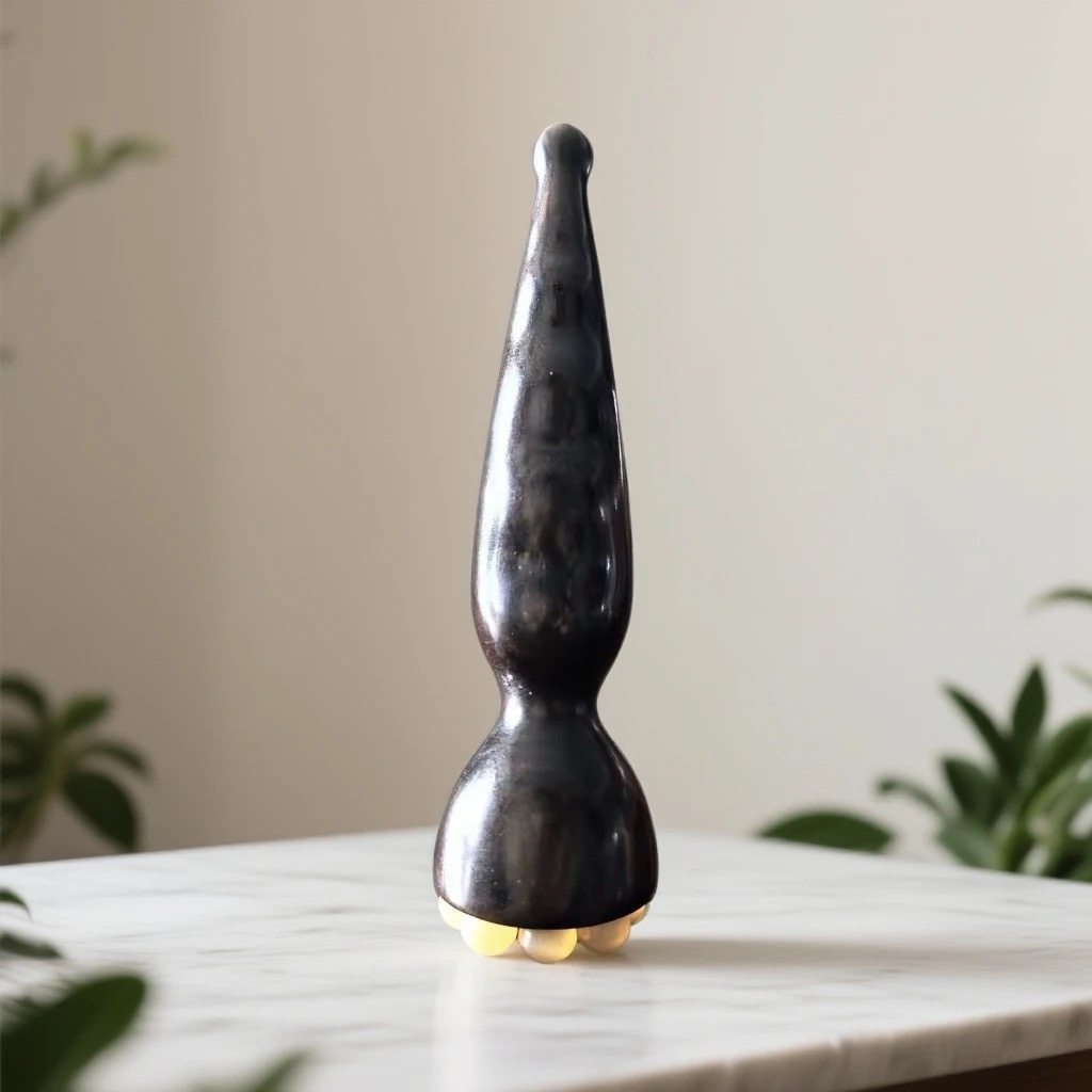 吴忠良正宗紫光檀羊角珠按摩莲蓬面部提升经络疏通多功能