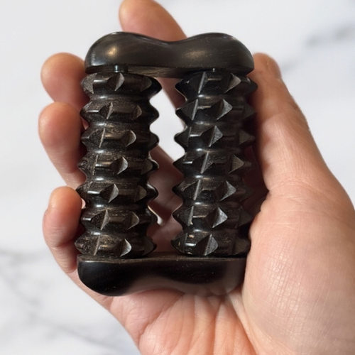 吴忠良正宗紫光檀手掌按摩器锻炼手指关节滚轮按摩器