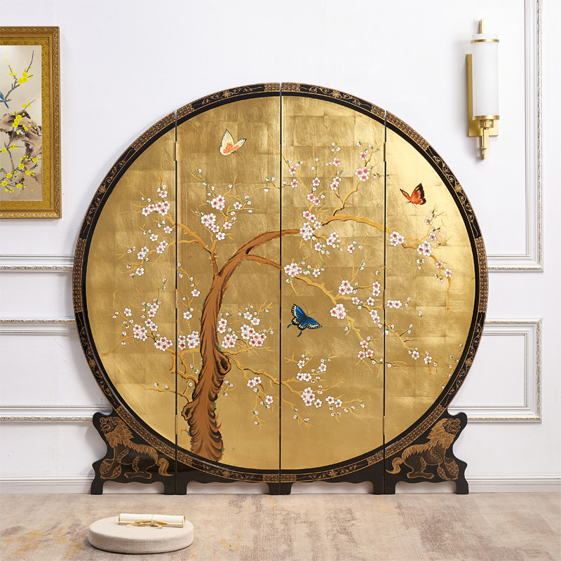 明清古典金箔屏风全国包邮