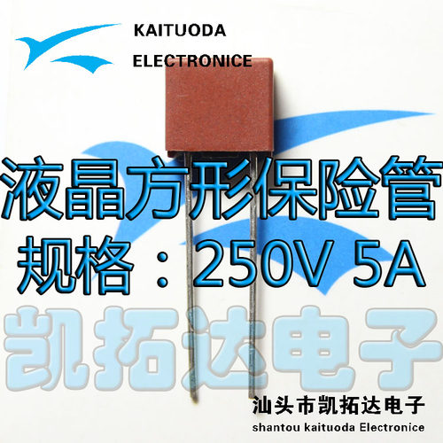 常用液晶电源保险丝/保险管250V 5A 【方形】