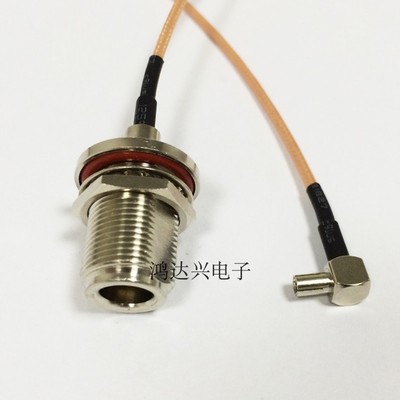 TS9转N型母头射频连接线 RG316镀银屏蔽馈线wifi路由器信号转接线