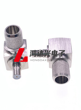 QMA-KW-7 QMA母弯头连接器 适配LMR400/RG8U/50-7馈线 信号连接器