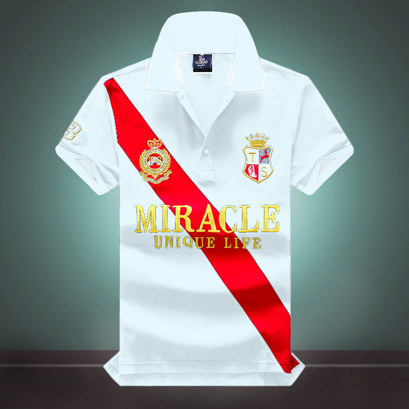 夏季polo衫翻领保罗衫大码百搭高端刺绣时尚短袖休闲纯棉男士T恤