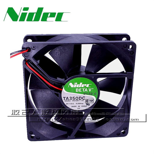 Nidec 9025 24V 0.28A 散热风扇 TA350DC M34261-16 双滚珠轴承