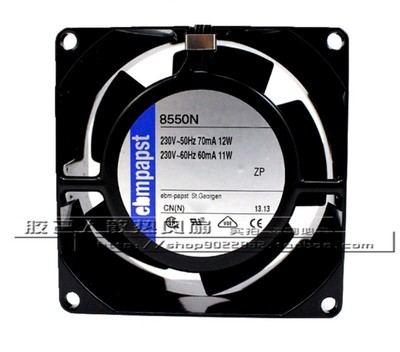 TYP 8550N 230V 8850N德国进口80*80*38全金属耐高温风机