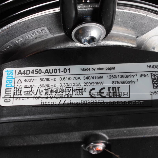 S4D450-AU01-01/C01全新ebmpapst 400V 340/415w冷凝器轴流风机