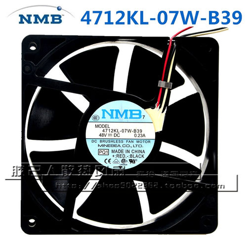 NMB 4712KL-07W-B39 12032 12CM 48V 0.23A 变频器 防水散热风扇