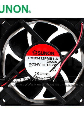PMD2412PMB1-A SUNON建准风机 12CM 24V 18.2W 大风量变频器风扇