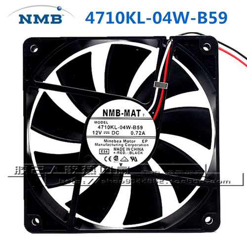 全新NMB-MAT7 12025 12V 0.72A 4710KL-04W-B59 停转报警信号风扇