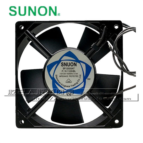 建准SUNON SF12025AT 1122HBL HSL12025交流110V机柜散热风扇12cm