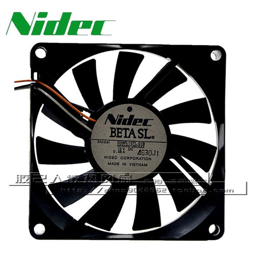 NIDEC尼迪克 D08R-12TL 01B 12V 0.08A 8015静音投影仪散热风扇