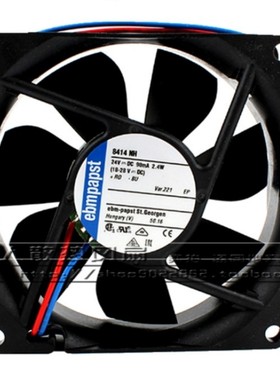 进口8414NH 正品 8025 24V 滚珠 8CM 静音变频器散热风扇