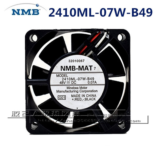 2410ML-07W-B40/B49 NMB风扇 6025 48V 6cm厘米双滚珠服务器风扇