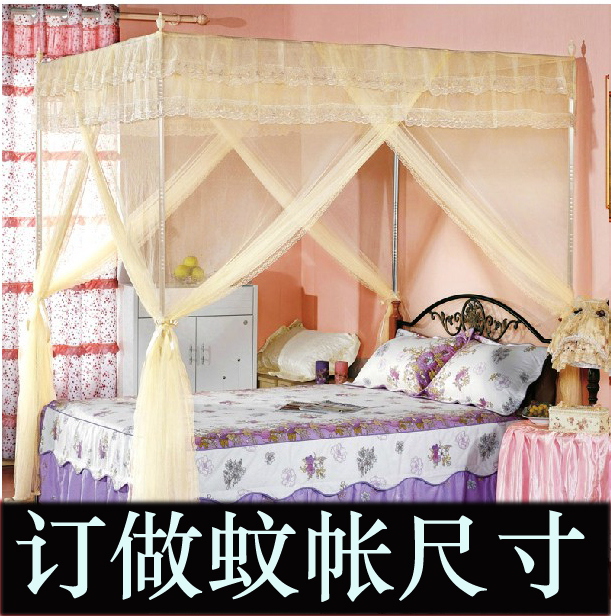 四柱不锈钢特殊尺寸蚊帐可以定制