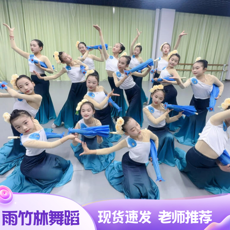 小兰花奖雨竹林演出服儿童民族舞傣族舞蹈服装成人孔雀舞鱼尾裙子