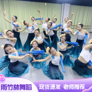 小兰花奖雨竹林演出服儿童民族舞傣族舞蹈服装成人孔雀舞鱼尾裙子
