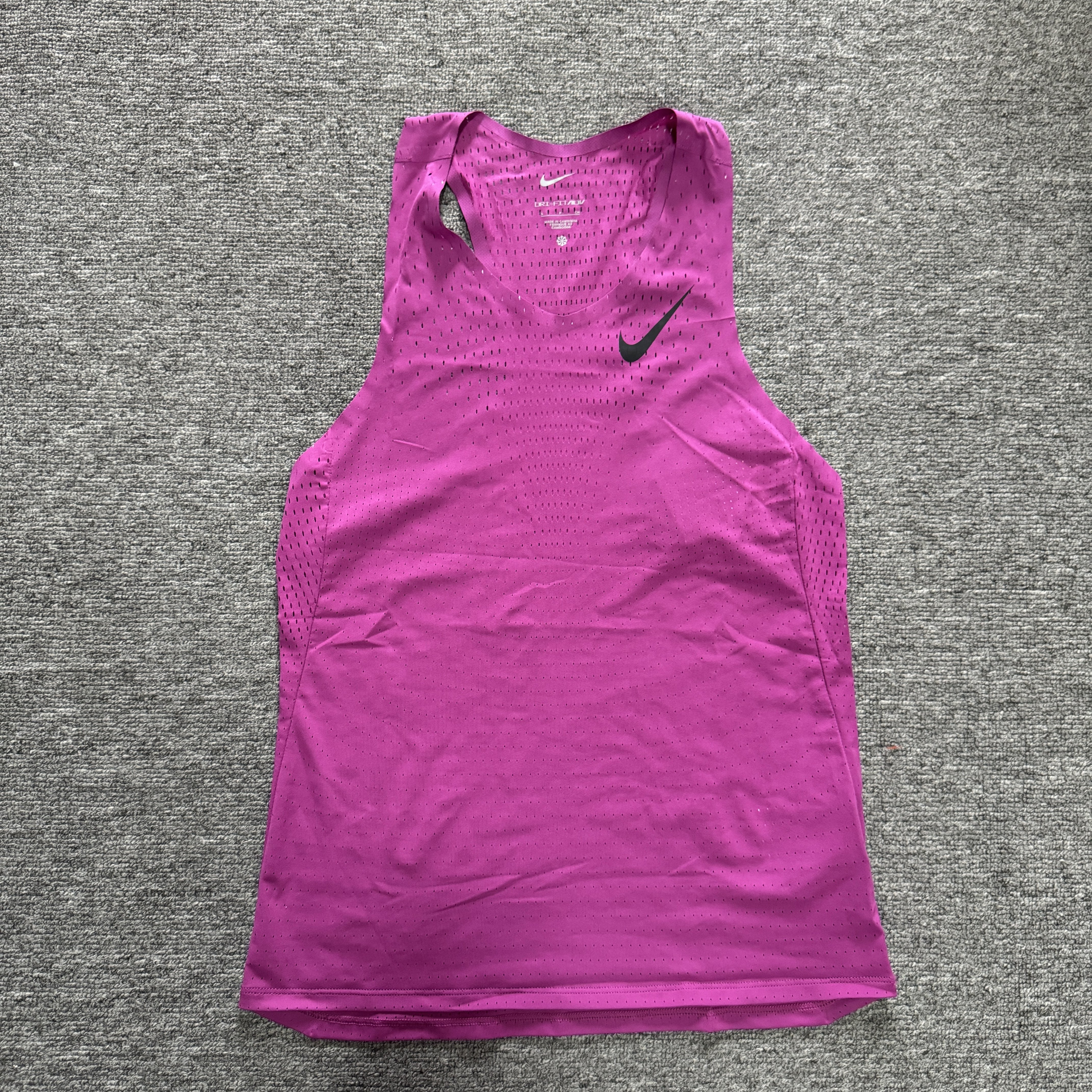 Nike/耐克 男子ADV运动马拉松竞速高端速干透气背心 FN4232-518