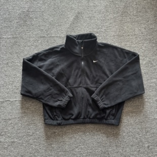 Nike/耐克 Therma-FIT 女子刺绣摇粒绒保暖立领半拉链卫衣FV7956