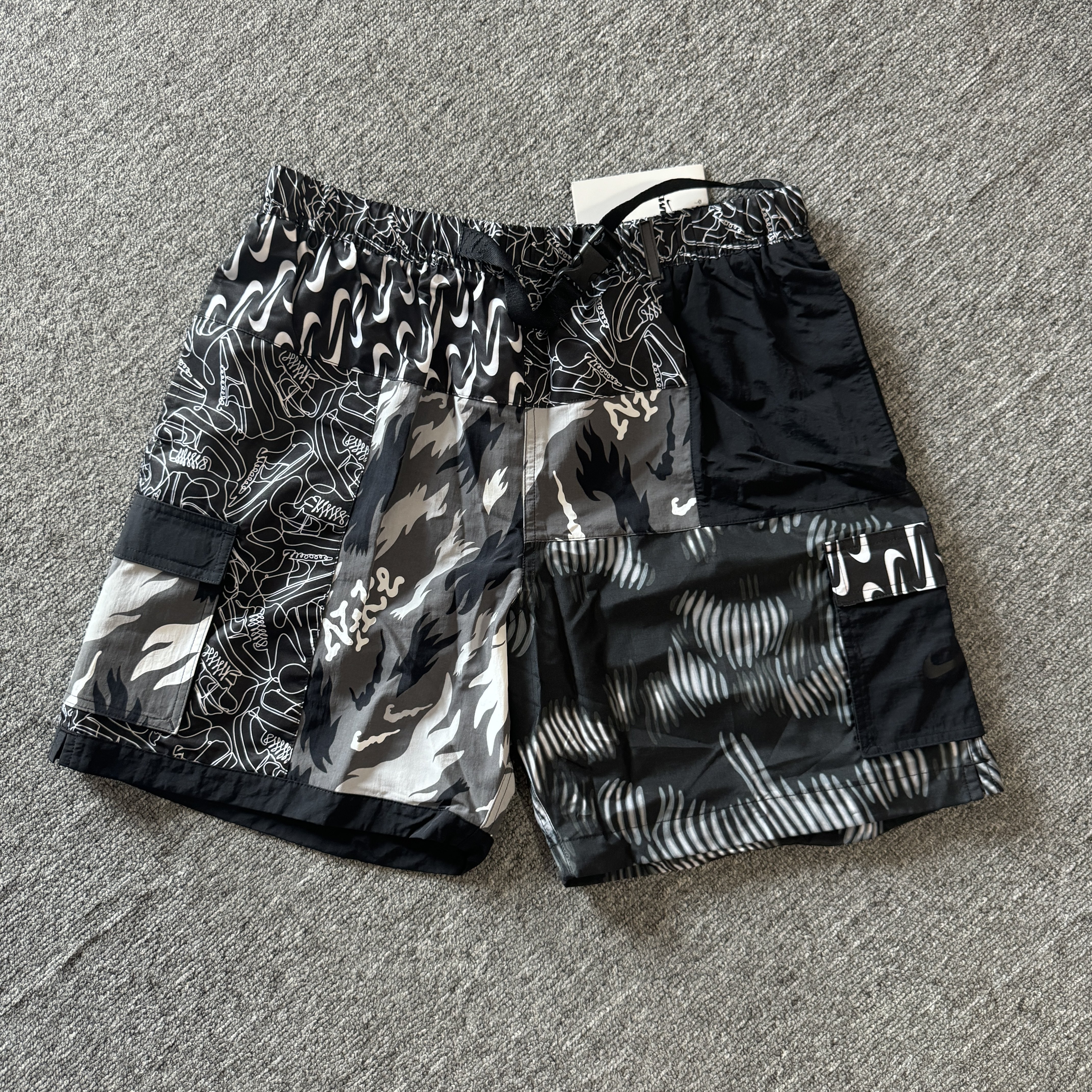 Nike/耐克 Swim Voyage男子拼接经典时尚沙滩休闲短裤FZ7373-034