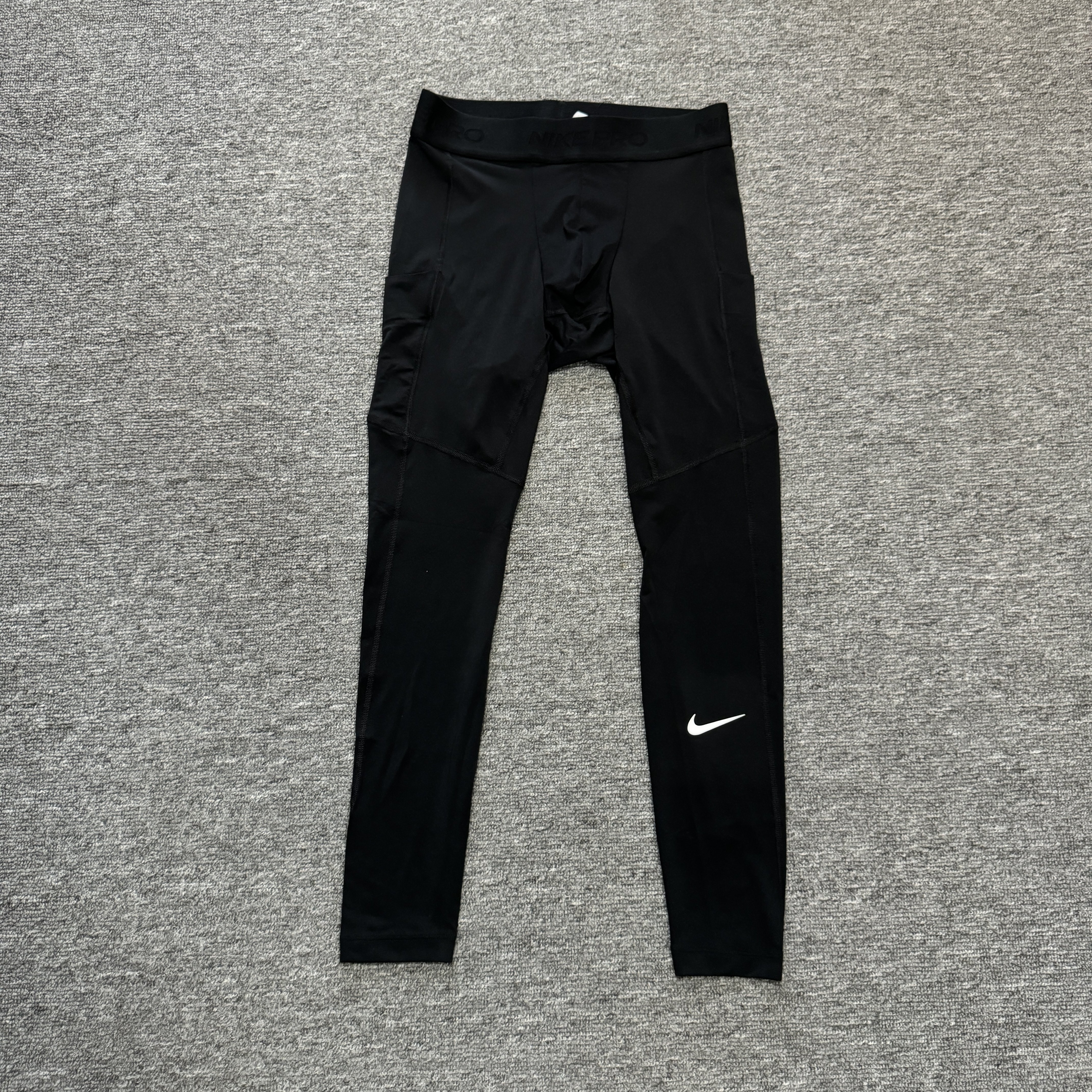 正品Nike/耐克PRO男子速干篮球跑步训练健身高弹长款紧身裤FB7953