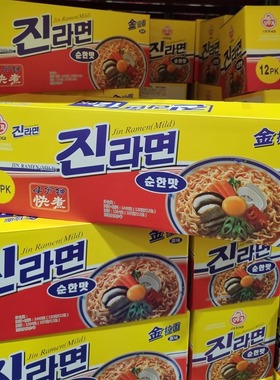 上海Costco开市客代购韩国进口OTTOGI不倒翁金拉面泡面方便面煮面