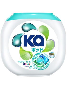 SAM代购Ka菁华洗衣凝珠832克16g*52粒清洁抗菌除螨护色留香3合1