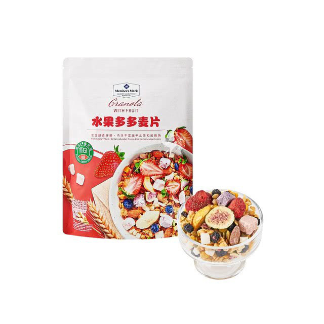 SAM会员超市代购MM水果多多麦片酸奶1kg营养早餐燕麦片草莓蓝莓