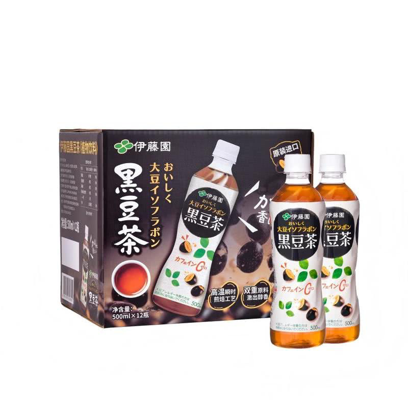 SAM会员超市代购伊藤园黑豆茶植物阴凉500ml*12