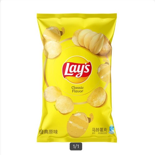 lays乐事原味薯片家庭分享装