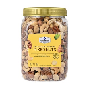 SAM会员代购 MM进口腰果烘烤原味混合坚果仁开心果1.1kg年货送礼