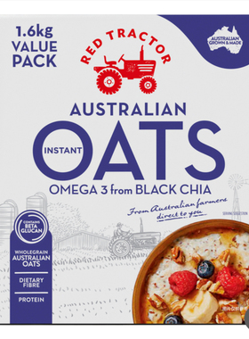 Costco会员超市红色拖拉机奇亚籽燕麦片蛋白燕麦片1.5/1.6kg