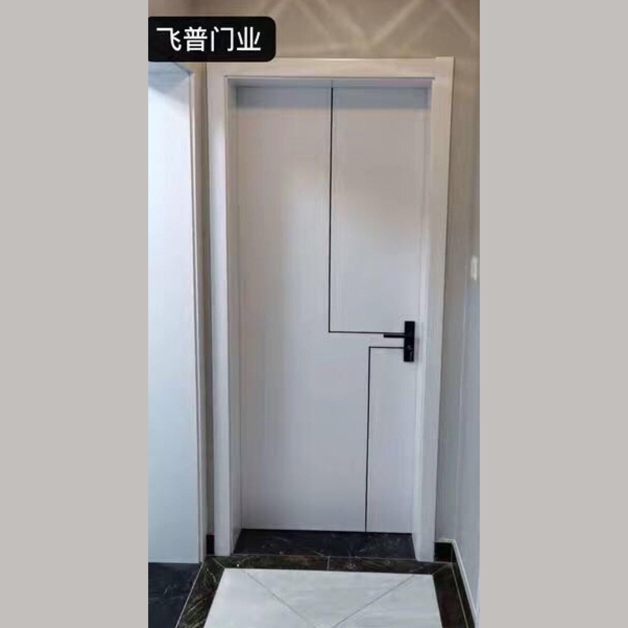 常州简约黑白实木复合干漆门室内门套装门房间门木门环保木门安装