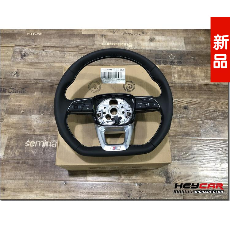 适用于奥迪Q5L版平行Q5改SQ5反向盘平底运动拨片方向盘双白