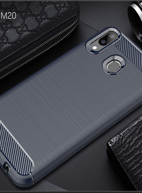 适用于三星A20|SM-A205FN/G/GN/DS/M碳纤维软硅胶防摔滑手机壳套