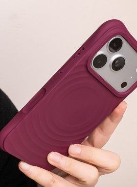 沛鱼波漾壳iphone17promax手机壳适用苹果17pro液态硅胶磁吸保护套iphone17气囊加厚相机拍照键全包磨砂高级