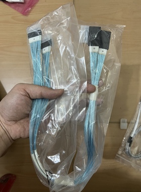 双排MINISAS HD SFF-8643TO Mini SAS HD双并堆叠TO 2*8643直头