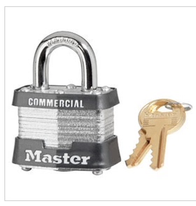 正品美国MasterLock玛斯特3MCNDCOM 千层钢合金挂锁 40MM宽锁体