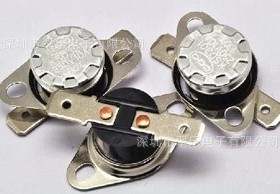 突跳式温控器平脚可活动KSD302 10A 250V135度常闭温度温控开关