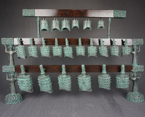 青铜器编钟曾侯乙编钟编磬影视仿古乐器摆件仿古青铜器古乐器道具 - 封面
