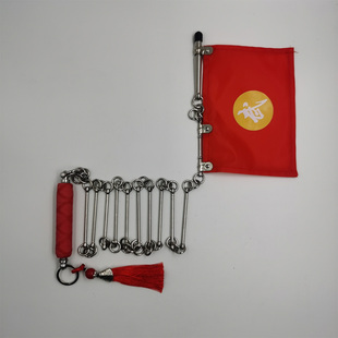 九节鞭不锈钢11节鞭武术表演鞭训练鞭晨练鞭轻鞭重5两送鞭旗鞭包