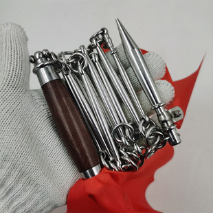 九节鞭不锈钢武术表演鞭训练鞭晨练鞭健身鞭带鞭卡送鞭彩鞭包