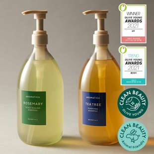 韩国代购Aromatica爱梦露洗发水舒缓头皮防脱发茶树迷迭香1000ml