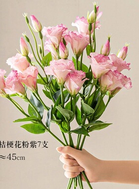 桔梗花仿真花摆设客厅花艺花束餐桌高级感高档仿生花假花摆件插花