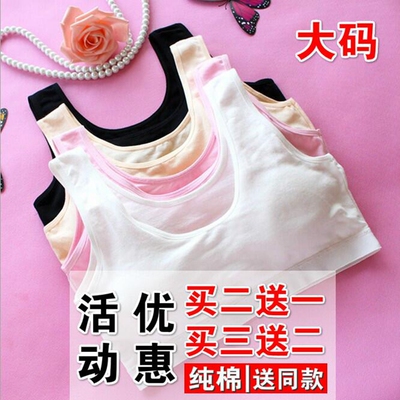 初中学生运动风纯棉小孩少女文胸