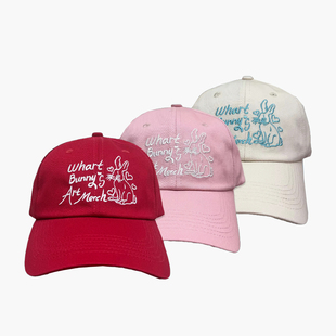 方式商店｜Whart兔子棒球帽 bunny's merch 百搭显脸小夏日棒球帽