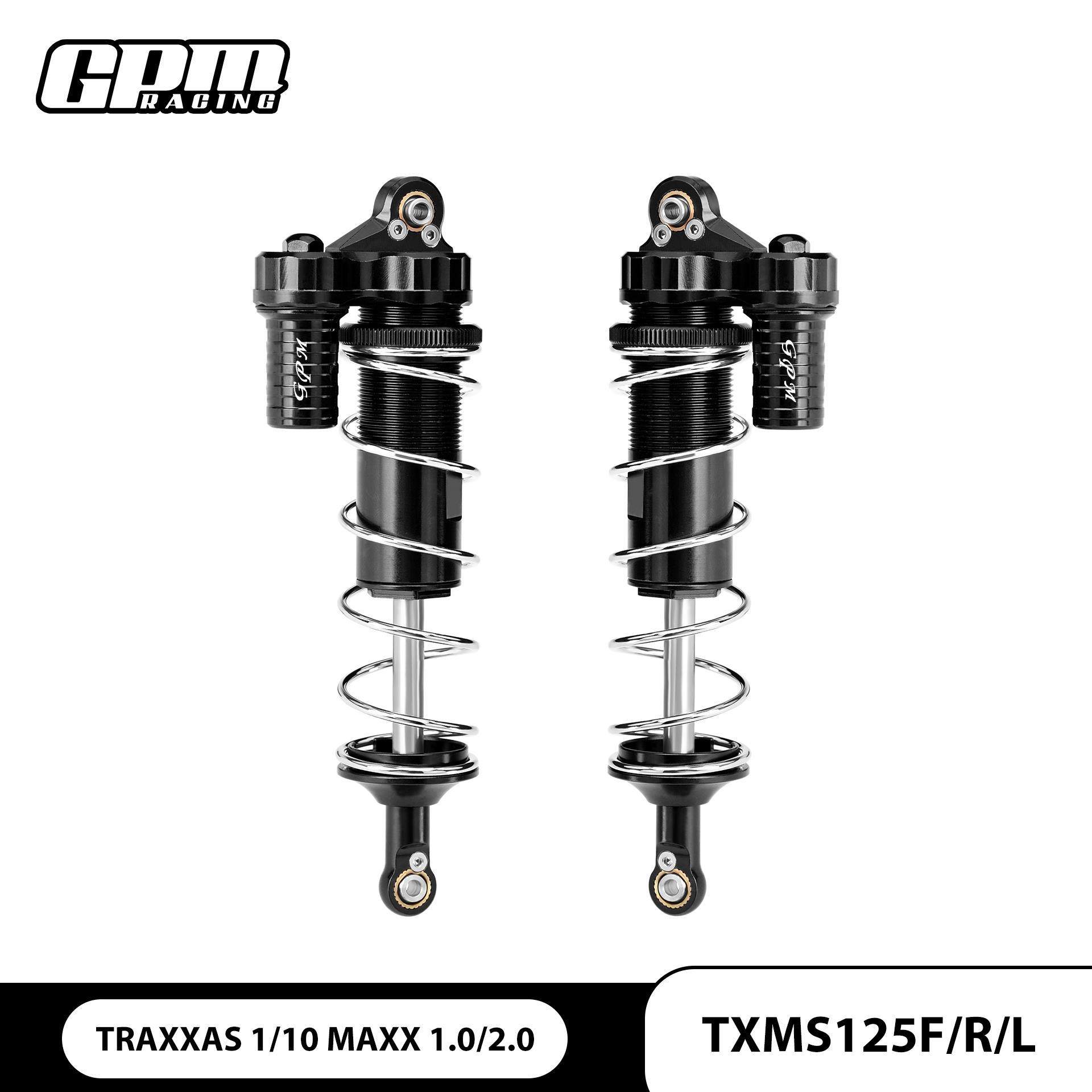 TRAXXAS 1/10 MAXX外置弹簧L型带负压中点距离125mm前后通用避震