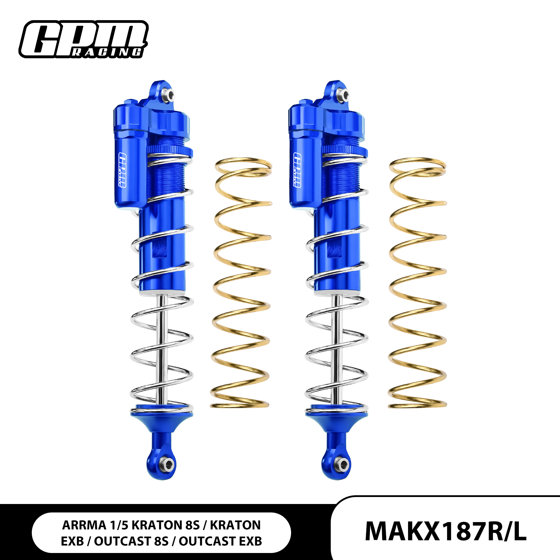ARRMA 1/5 卡屯 流浪 8S EXB 外置弹簧L型带负压筒后避震(升级款)