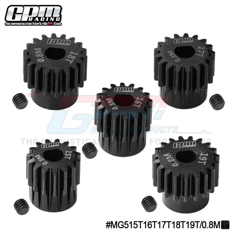 铬钢电机齿15T-19T（32P/0.8M，孔径5mm）